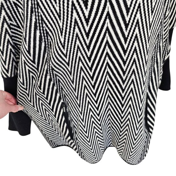 Nordstrom Collection 100% Cashmere Striped Front Pocket Sweater Sz M - Picture 2 of 7